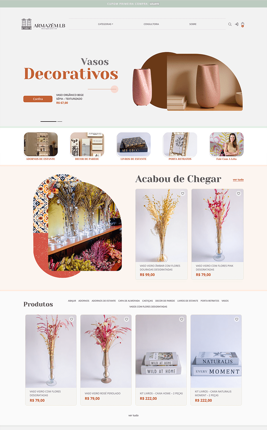 Desenvolvimento de Landing Page: Armazém LB